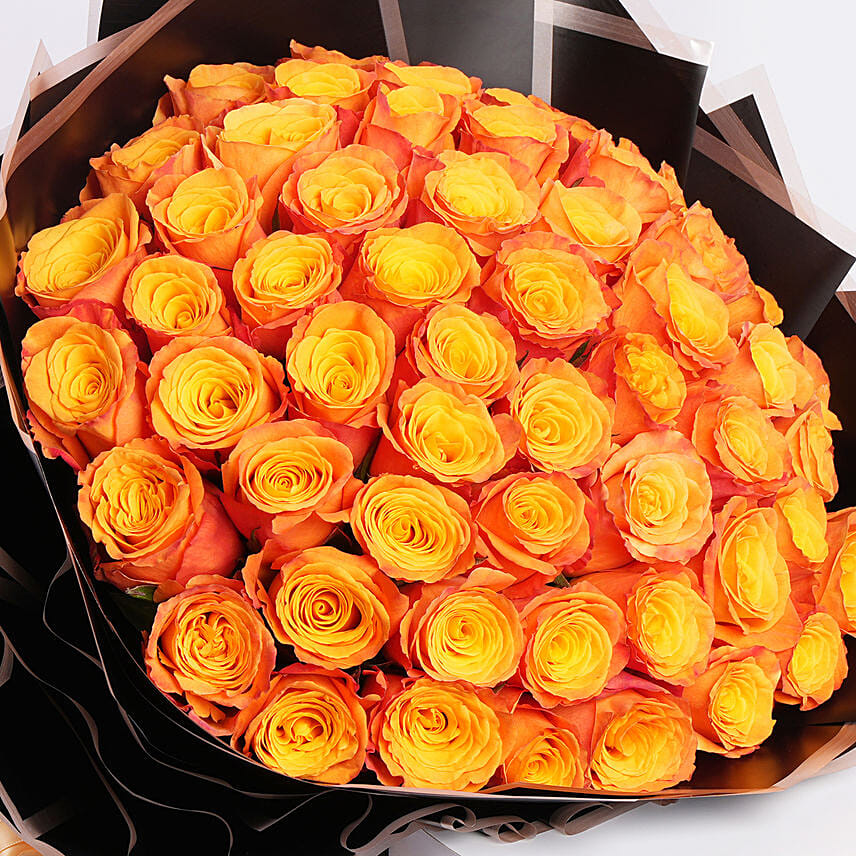 Orange Rose Bouquet