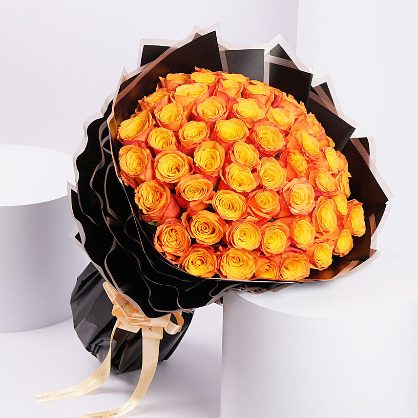 Orange Rose Bouquet