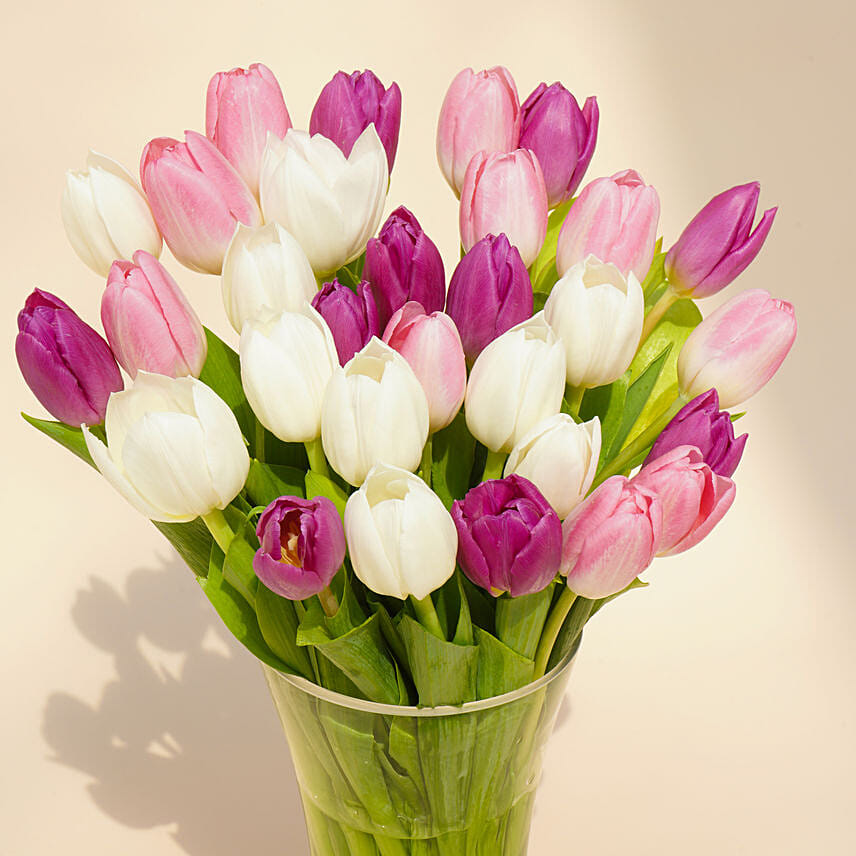 Painted Skies Tulip Bouquet Deluxe
