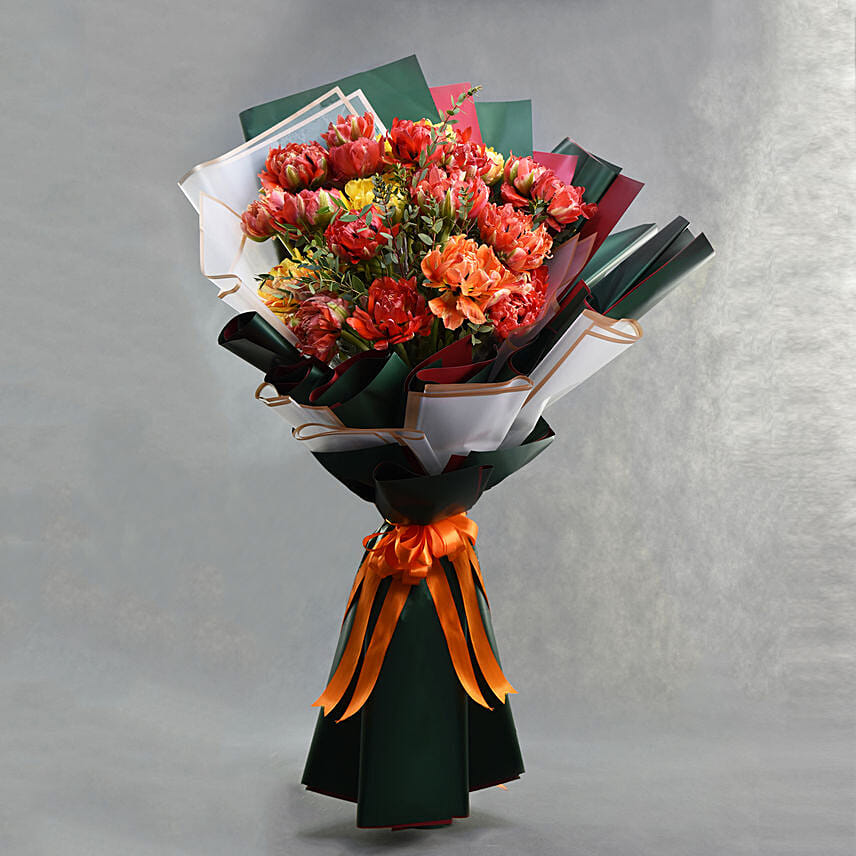 Parrot Tulips Bouquet