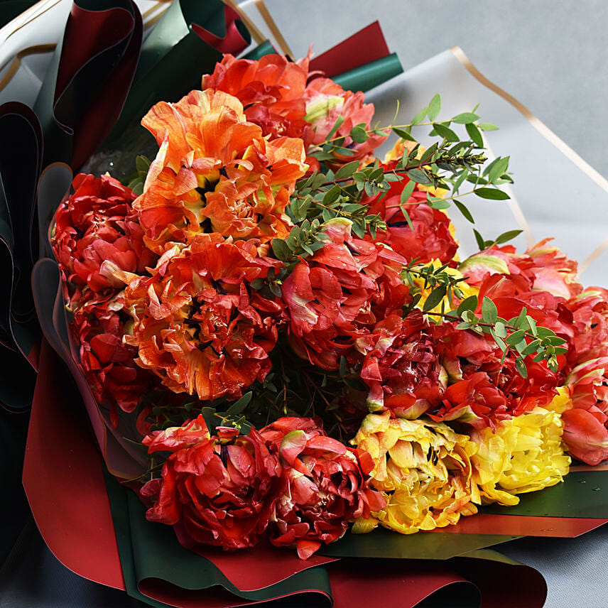 Parrot Tulips Bouquet