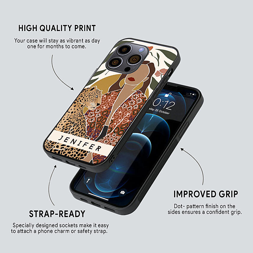 Peronsolised Iphone 14 Pro Max Case Animal Print