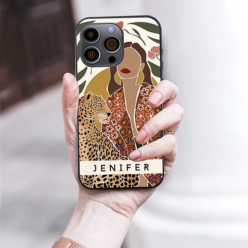 Peronsolised Iphone 14 Pro Max Case Animal Print
