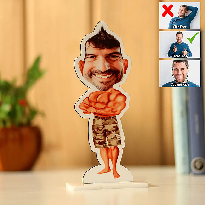 Personalised Body Builder Caricature