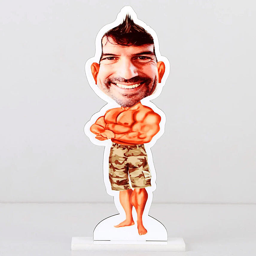 Personalised Body Builder Caricature