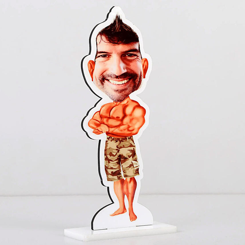 Personalised Body Builder Caricature