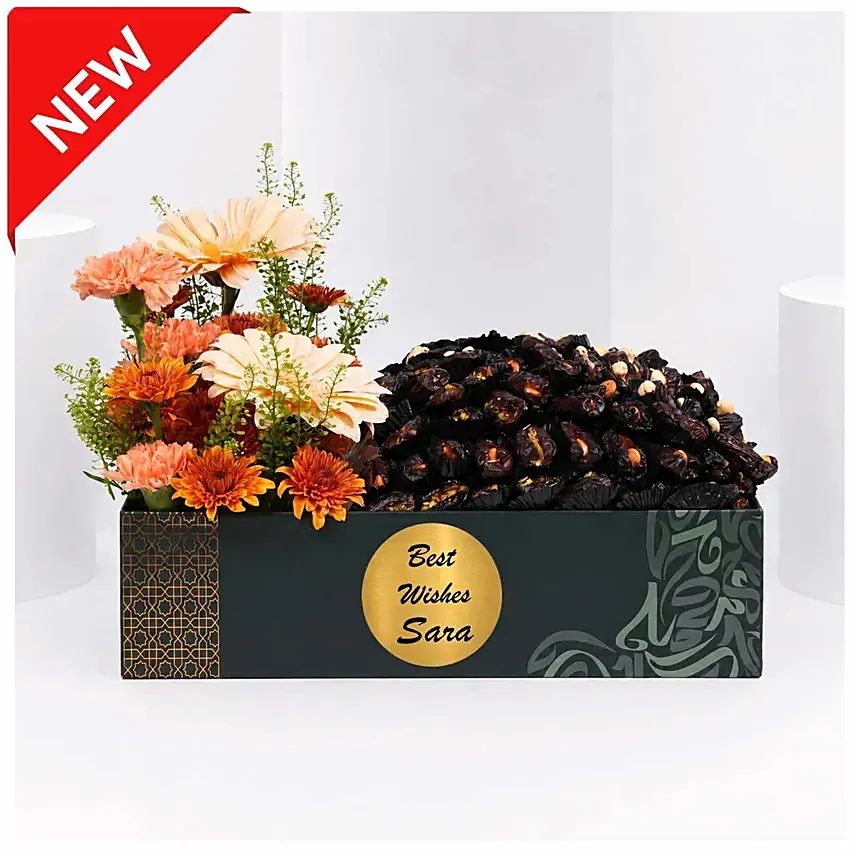 Personalised Floral Date Gift Box