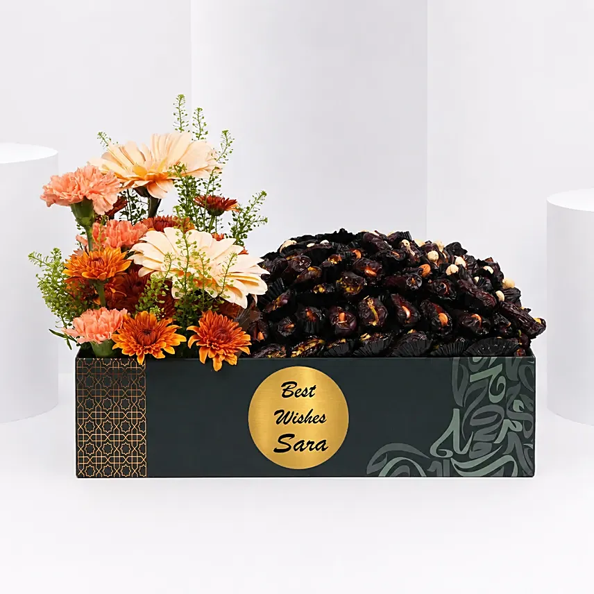 Personalised Floral Date Gift Box