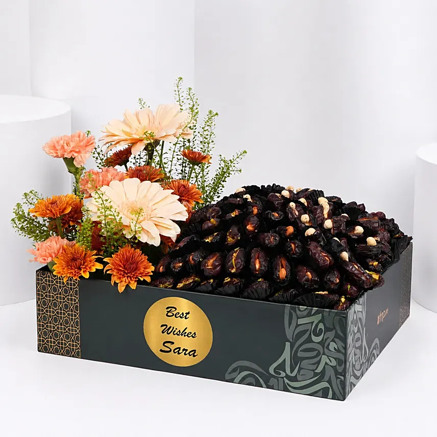 Personalised Floral Date Gift Box