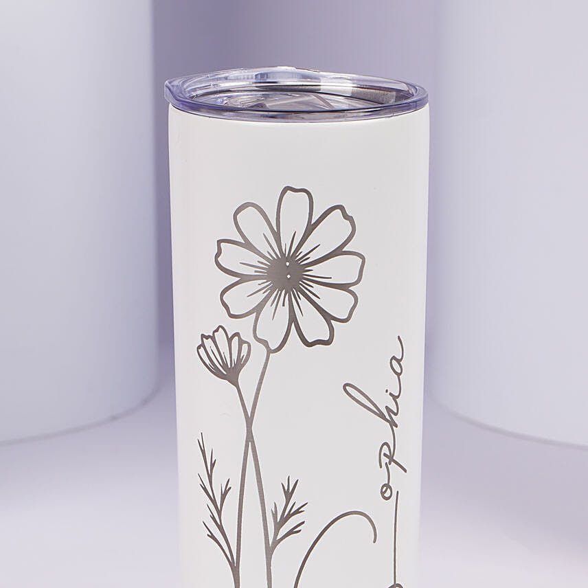 Personalised Floral Tumbler