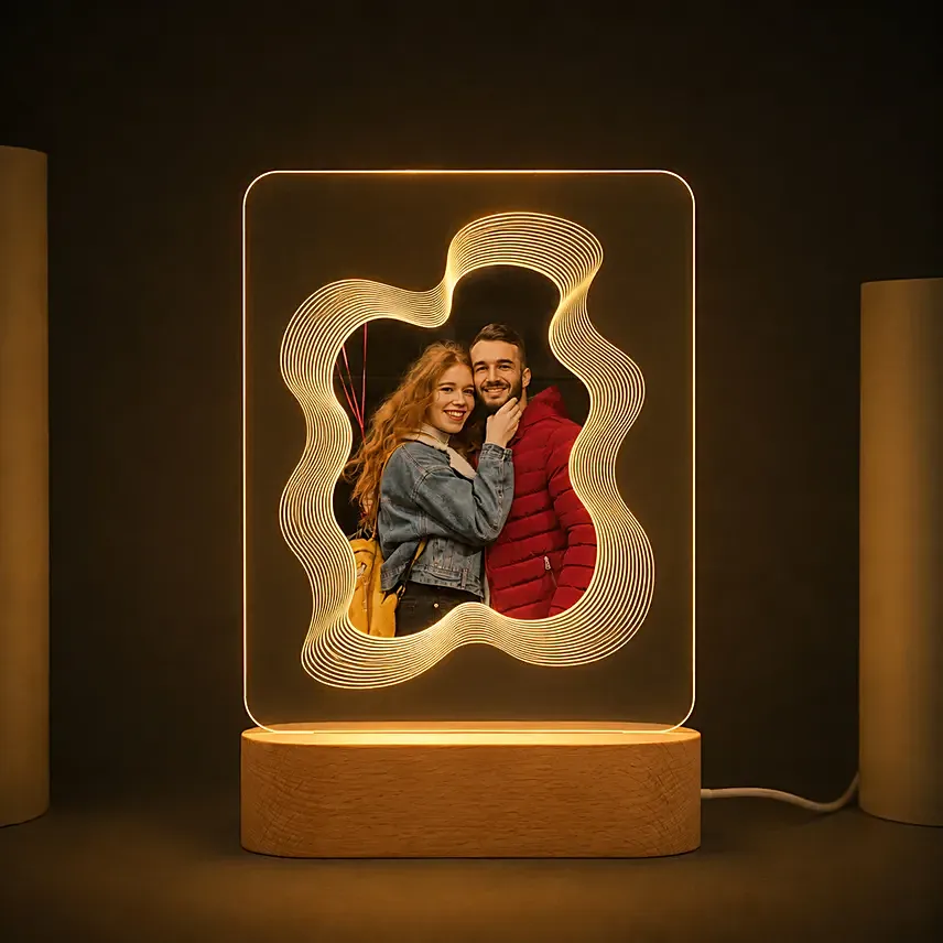 Personalised Infinity Frame Photo LED Lamp