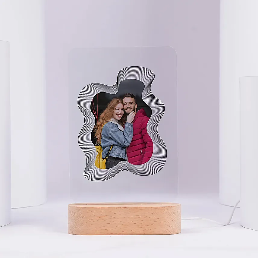 Personalised Infinity Frame Photo LED Lamp
