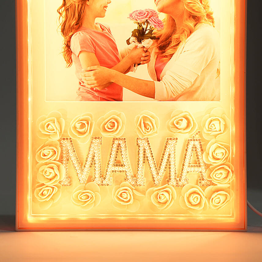 Personalised Led Photo Frame For Mom