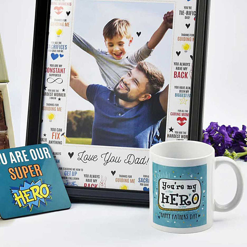 Personalised Love U Dad Frame Combo