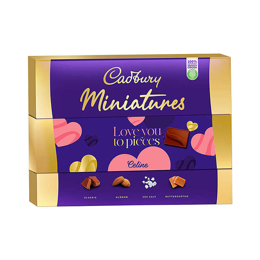 Personalised Love you to Pieces Cadbury Chocolate