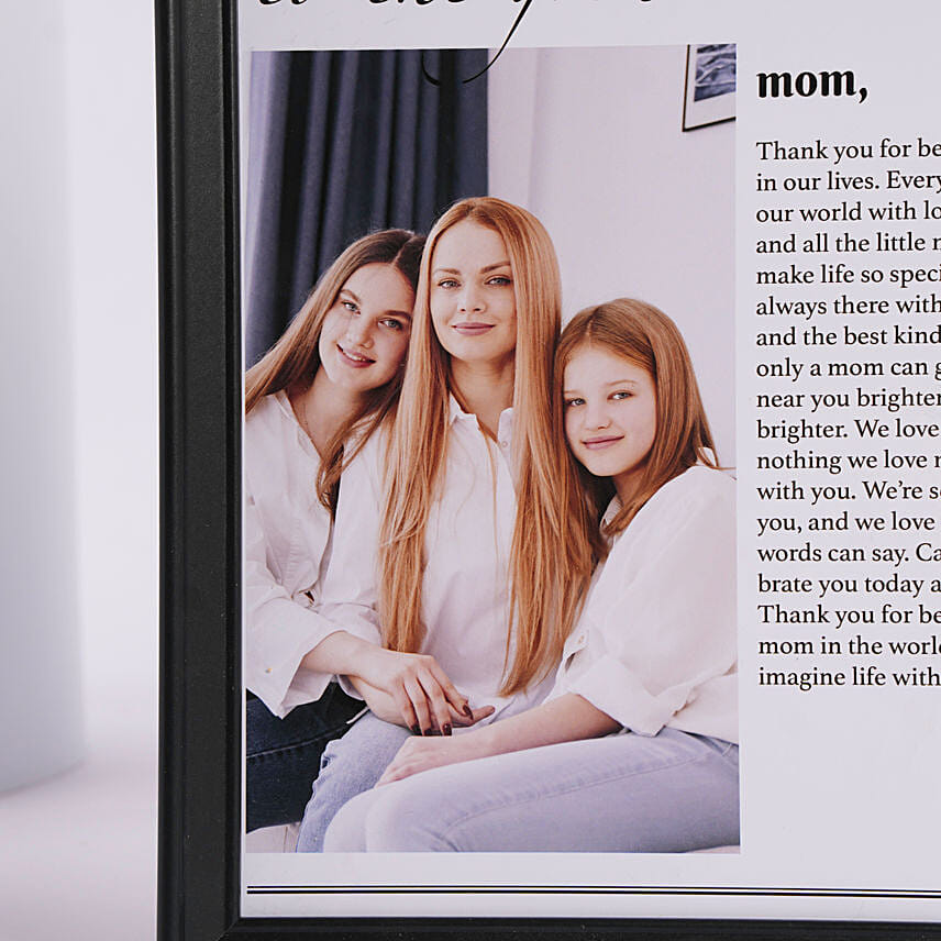 Personalised Mothers Day Newspaper Photo Frame