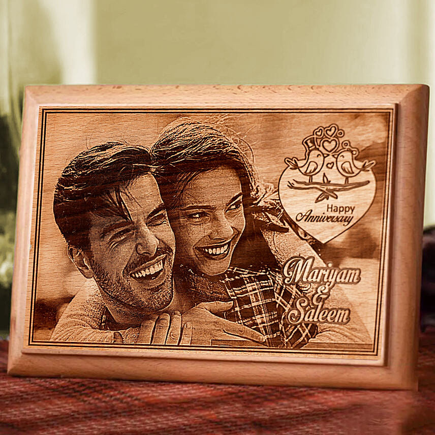 Personalised Anniversary Photo Plaque