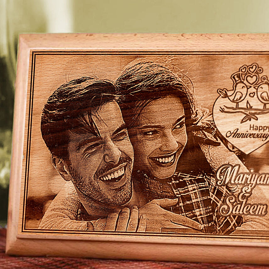 Personalised Anniversary Photo Plaque