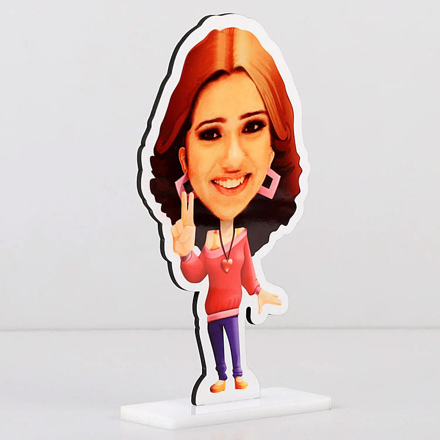 Personalised Pretty Girl Caricature