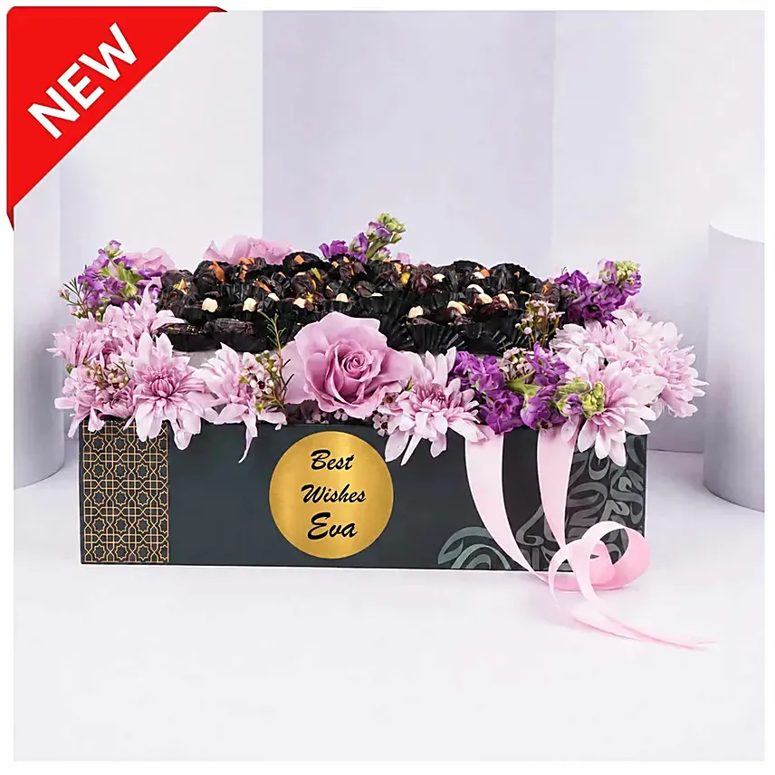 Personalised Purple Bloom Date Gift