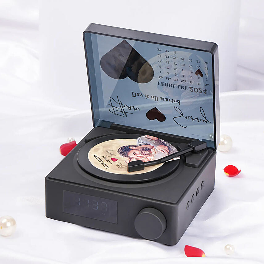 Personalised Vintage Bluetooth Record Player