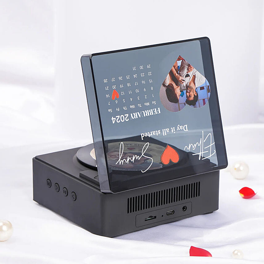 Personalised Vintage Bluetooth Record Player