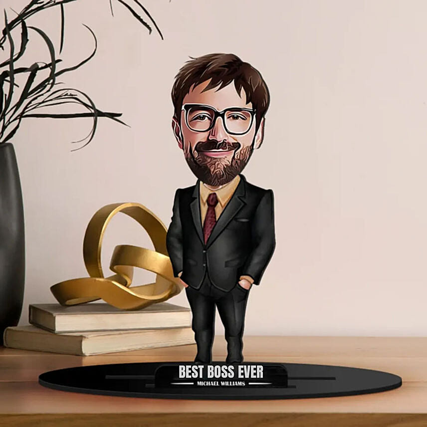 Personalized Best Boss Caricature