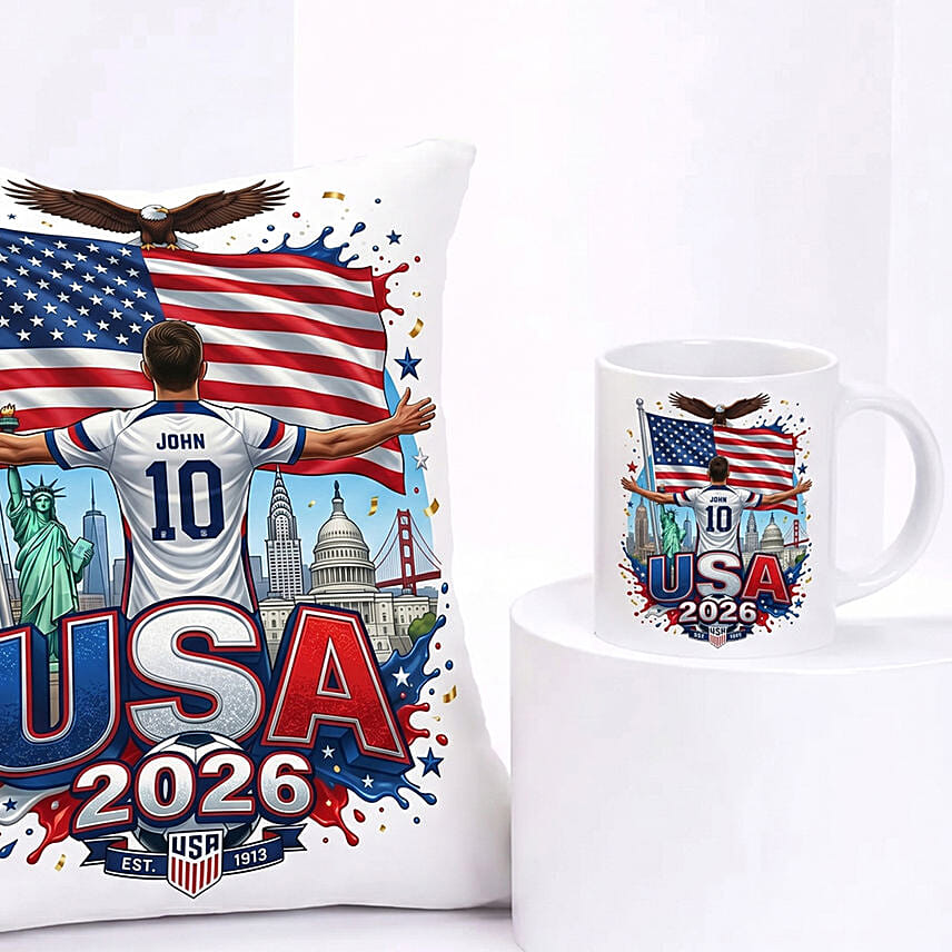 Personalized USA Football Gift Set
