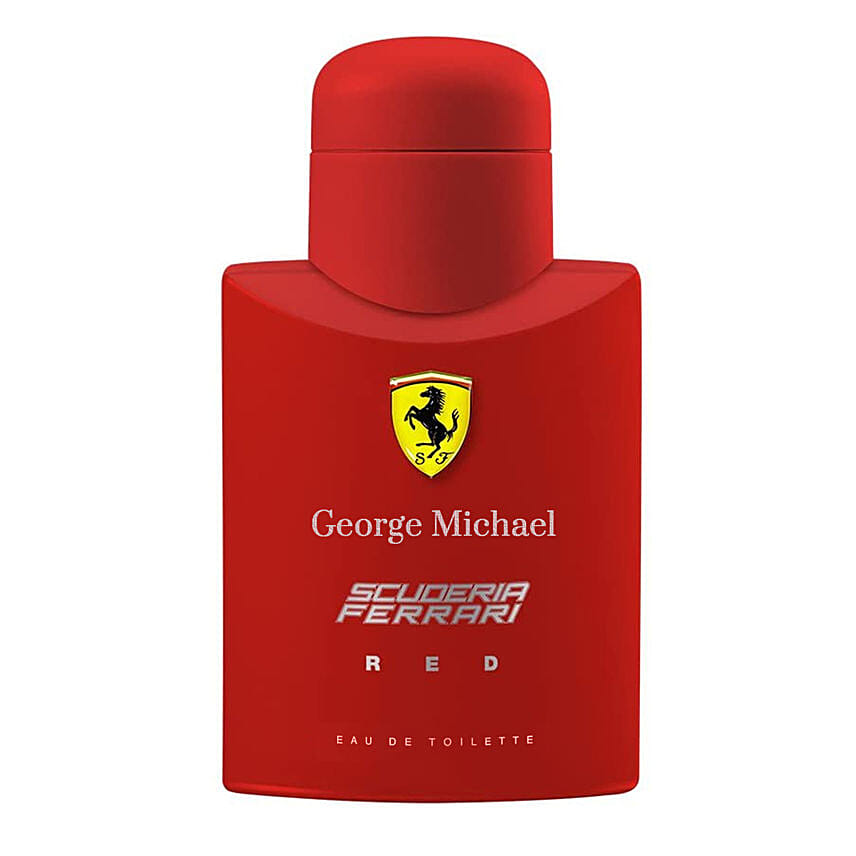 Personlised Ferrari Red Perfume For Him