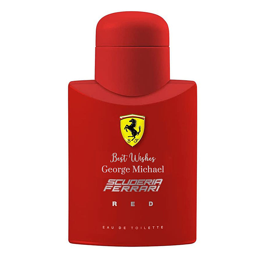 Personlised Ferrari Red Perfume For Him