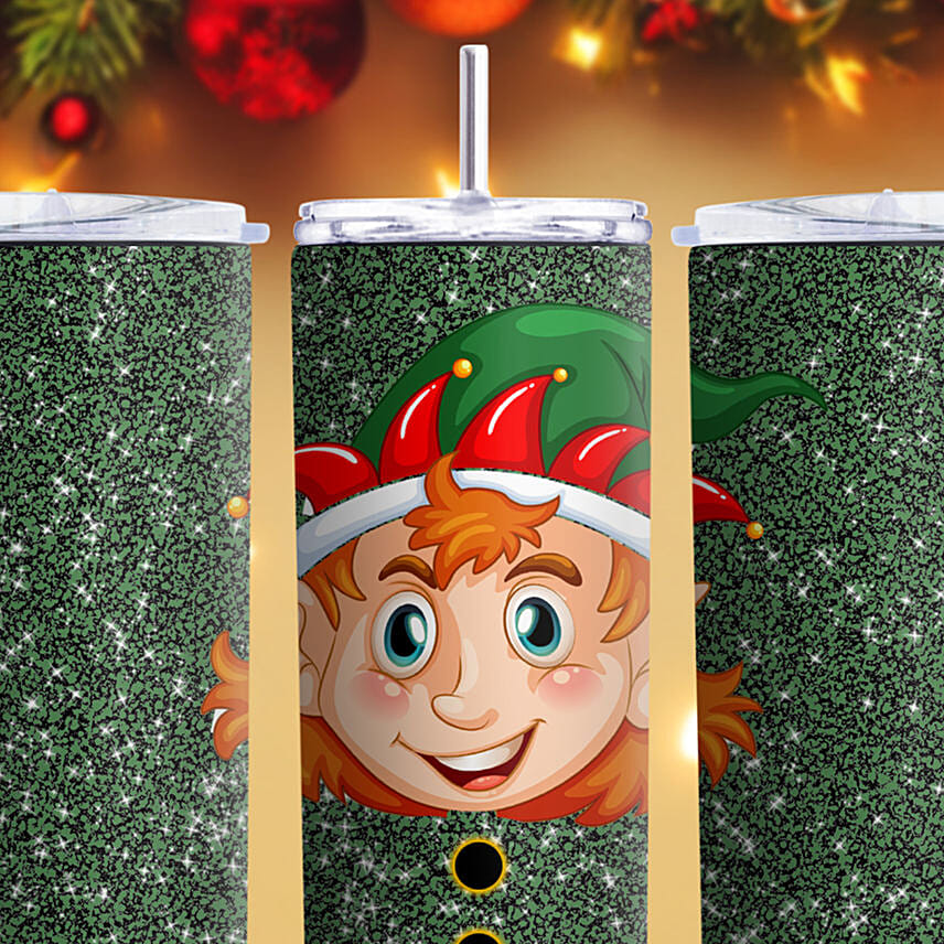 Personlized Elf Travel Sipper