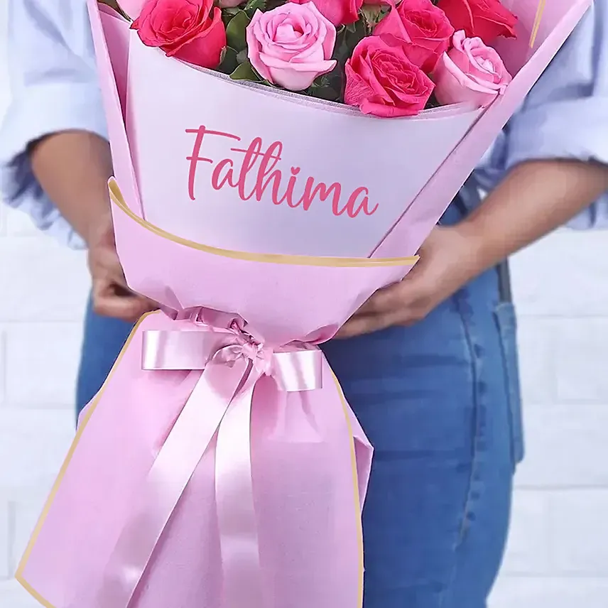Pesonlize New Year Flower Bouquet