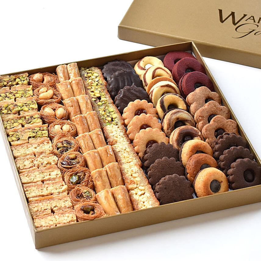 Petit Four and Asoorted Baklava Box Large By Wafi