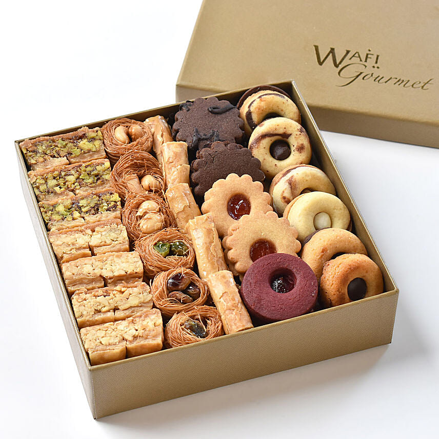 Petit Four and Asoorted Baklava Box Small By Wafi