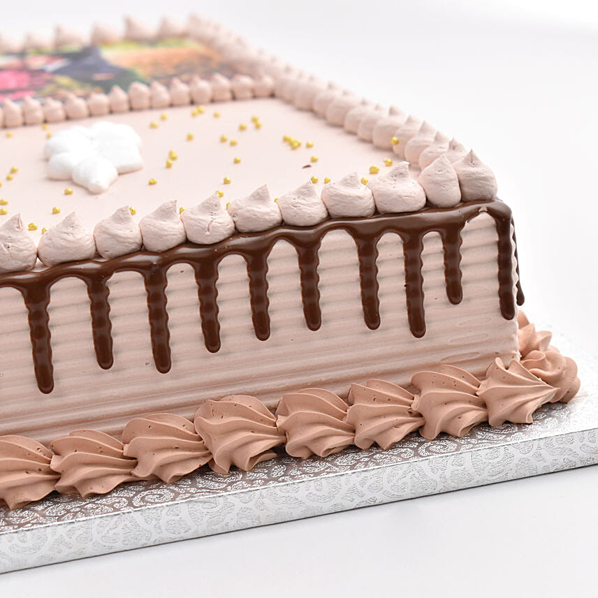 Photo Collage Square Cake