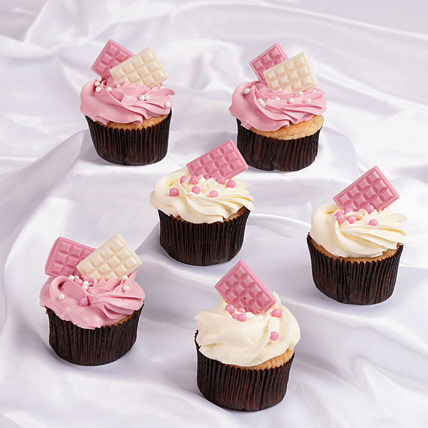 Pink Bliss Bites Chocolate Cupcake