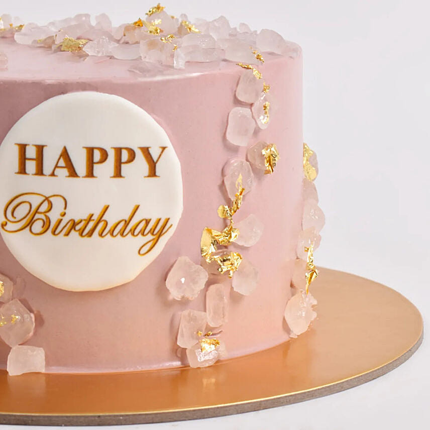 Pink Blossom Celebration Chocolate Cake
