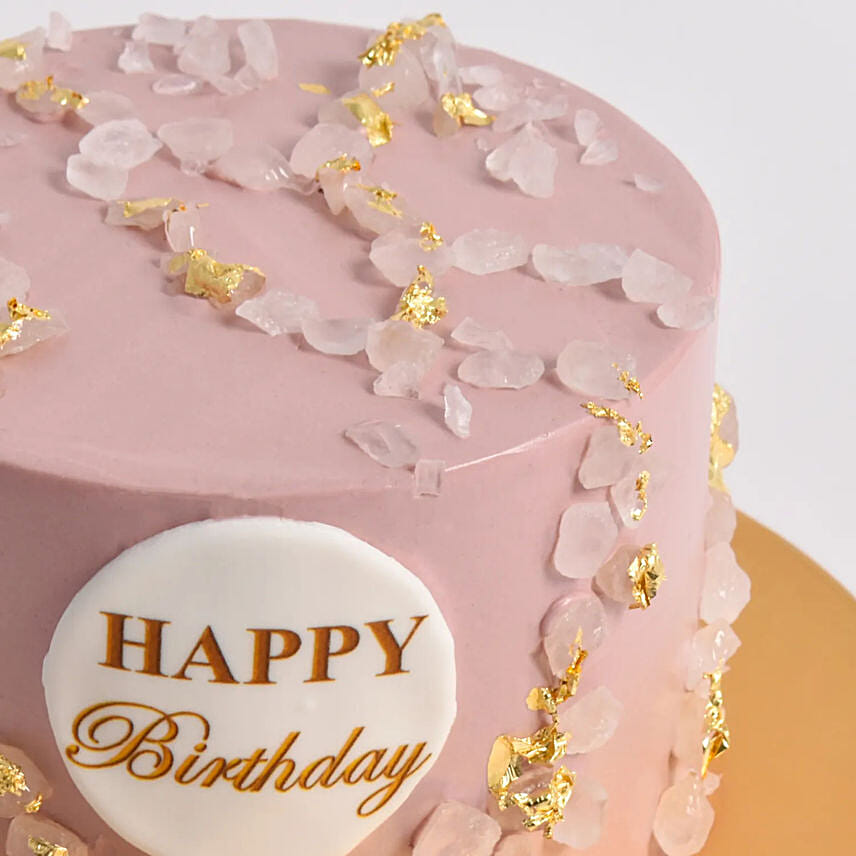 Pink Blossom Celebration Chocolate Cake