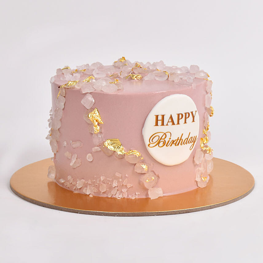 Pink Blossom Celebration Red Velvet Cake