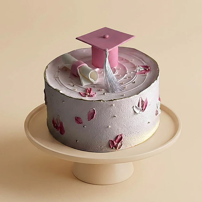Pink Blossom Graduation Cake 1 Kg