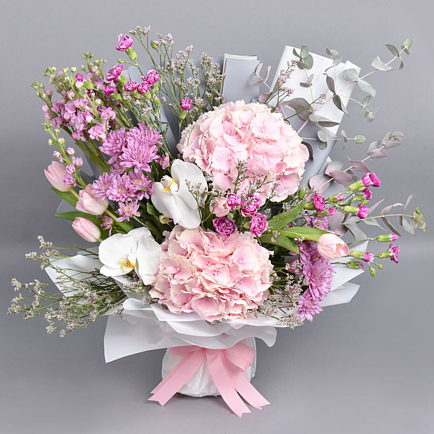 Pink Forest Flowers Bouquet