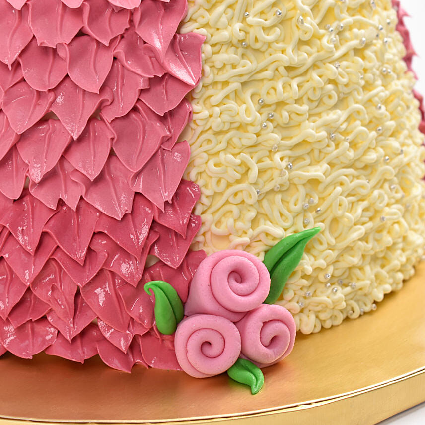 Pink Princess Marble Cake