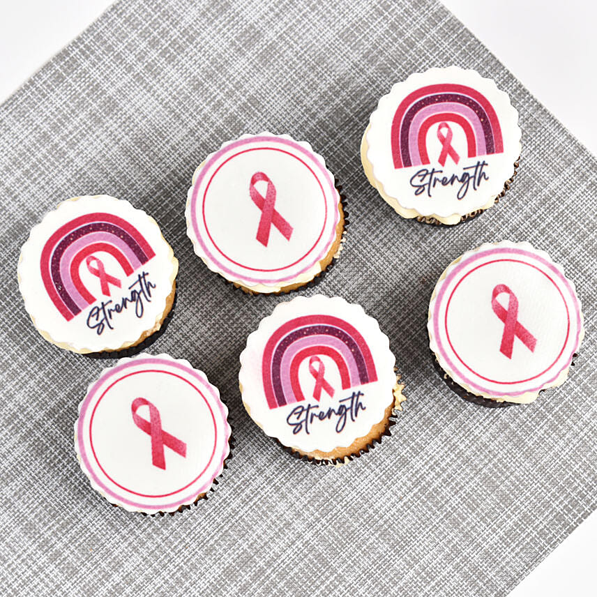 Pink Ribbon Cupcakes