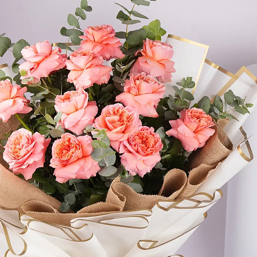 Pink Romance Rose Bouquet