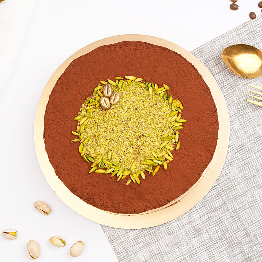 Pistachio Tiramisu Cake