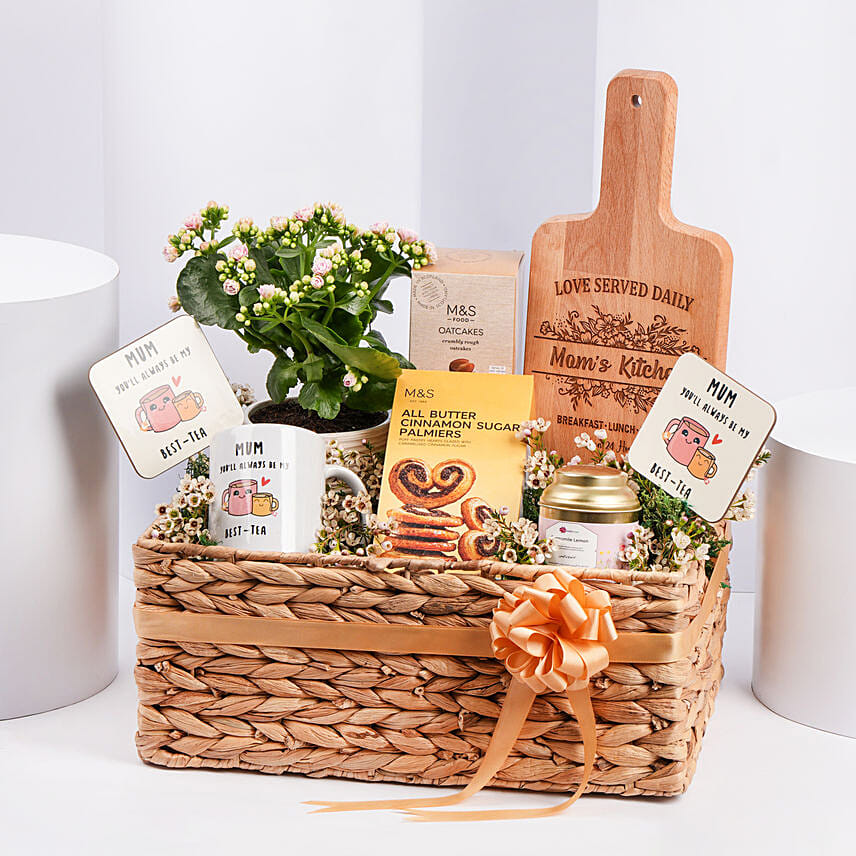 Plant And Snacks Hamper For Mum