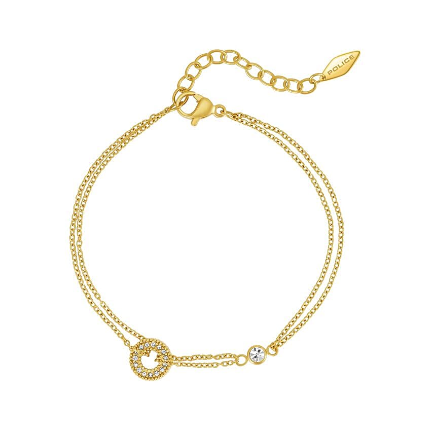 Police Gold Plated Double Layer Bracelet for Her