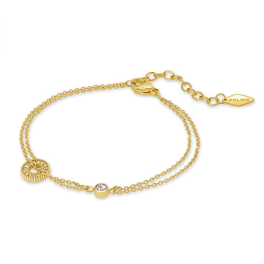 Police Gold Plated Double Layer Bracelet for Her