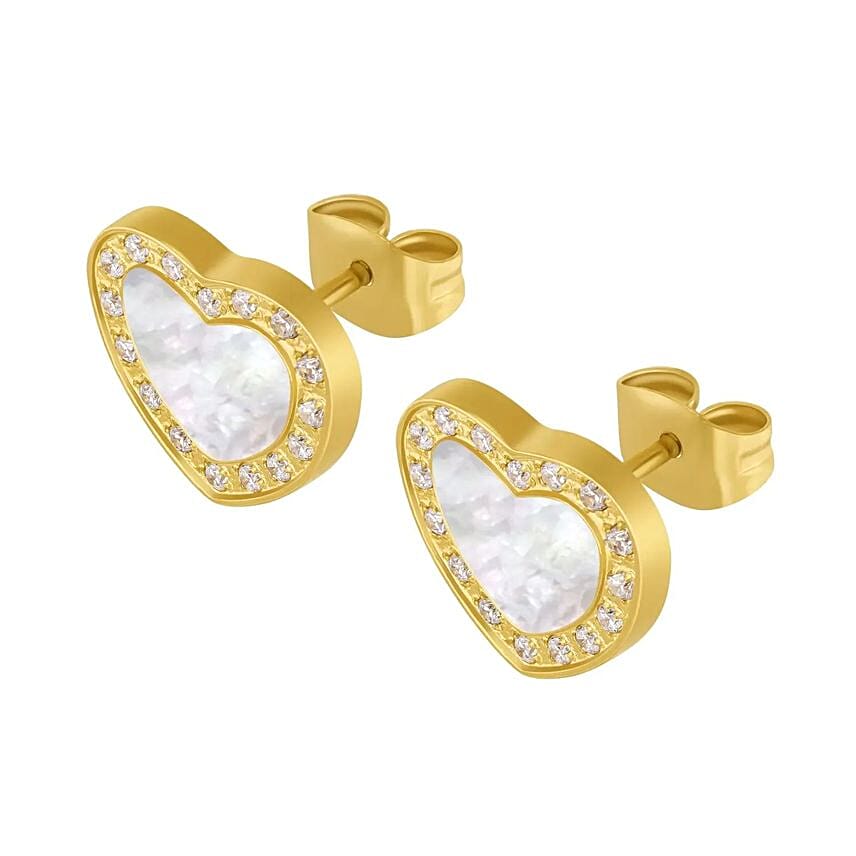 Police Gold Plated MOP Jewelry Gift set for Her