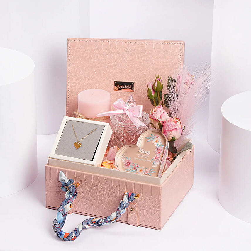 Premium Mothers Day Gift Box With Necklace